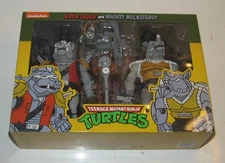 MIGHTY ROCKSTEADY SUPER BEBOP Neca TMNT Teenage Mutant Ninja Turtles Animat MISB