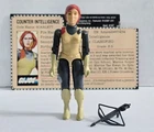 J-101 VINTAGE 1980'S HASBRO GI JOE STRAIGHT ARM SCARLETT COMPLETE - MINTY!