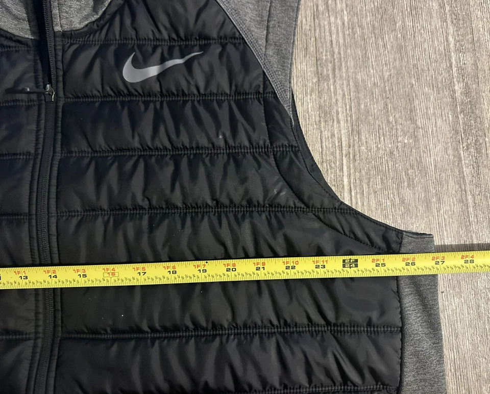 Мужская толстовка с капюшоном Nike Dri-Fit 2XL тренировочный жилет без рукавов на молнии термопуховик - Изображение 4 из 4