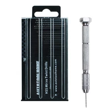 Precision Copper Pin Vise Hand Drill Set with 20Pc Micro Twist Drill Bits Min Ma