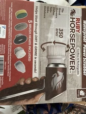 New Ruby Horsepower Handheld Cordless Rechargeable Waterproof Power Scrubber