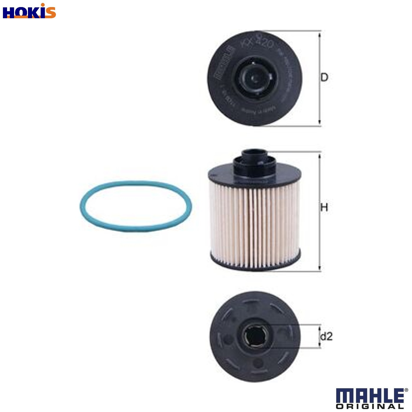 Fuel Filter fits PEUGEOT 3008 0U 1.6D 2.0D 2009 on Mahle 1643624980 1690642080 - Image 53