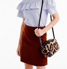 J.Crew Corduroy A-Line Mini Skirt Brown Size 2