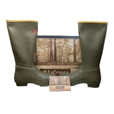 LaCrosse Burly 18" Rubber Hunting Boots Mens OD Green Waterproof Size 10