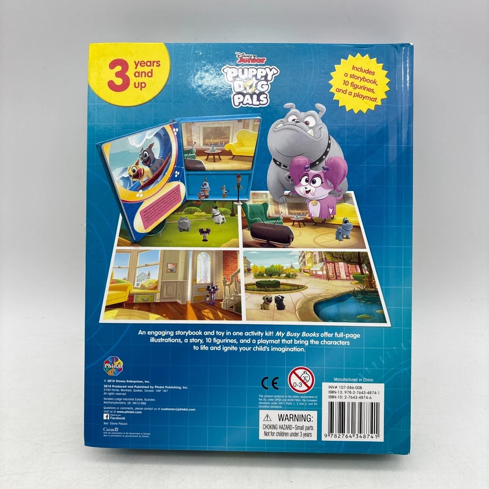 My Busy Books Disney Junior Puppy Dog Pals COMPLETE 10 Toy Figures and Mat - Image 2 of 4