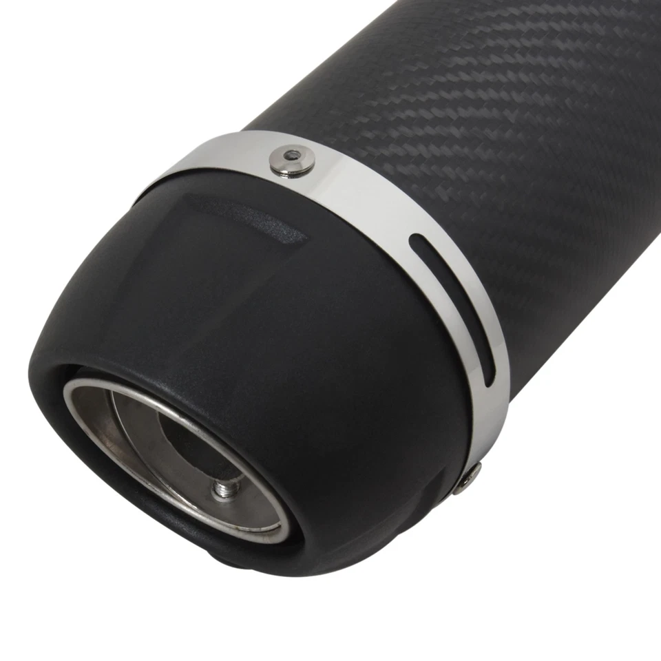 Slip-on Real Carbon Fiber Universal 38-51mm Exhaust Pipe Muffler for KTM Honda Foto 2 de 4