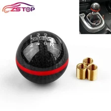 6 Speed Manual Automatic Spherical Mugen Carbon Fiber Shift Knob 