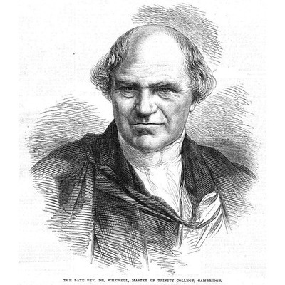 DR Whewell Master of Trinity College Cambridge - antiker Druck 1866