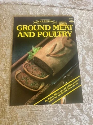 Vintage 1989 Johna Blinn Ground Meat Poultry Cookbook Quick Delicious Series Ed - Image 1 of 4