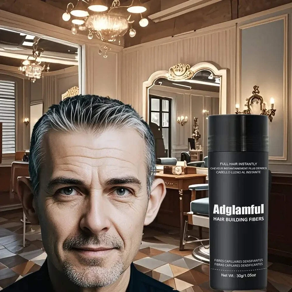 Polvo de fibra capilar 30 g | Relleno de volumen y línea de cabello Aadglamful Foto 3 de 4