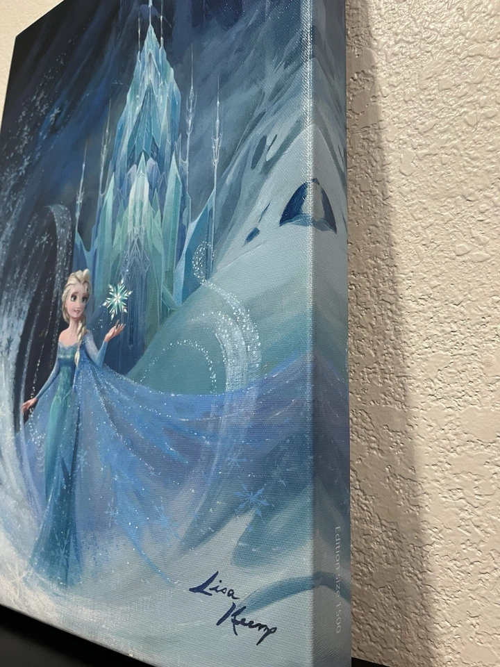 Bien Ahora Saben pintura de Elsa sola en su castillo arte certificado Foto 3 de 4