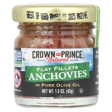 Flat Fillets Anchovies, In Pure Olive Oil, 1.5 oz (43 g)