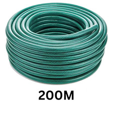 Reinforced 200M Garden Hose Pipe with PVC Water Spray and Fittings for Easy Use