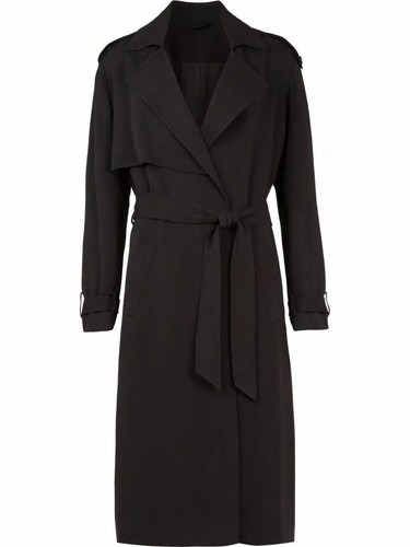 Allsaints Amelie Drape Mac schwarz Größe 14 - Bild 12 von 15