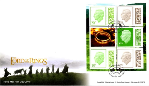 2026 GB LORD OF THE RINGS Prestige Pane MPIL  First Day Cover *NICE* 20.3.26 FDC
