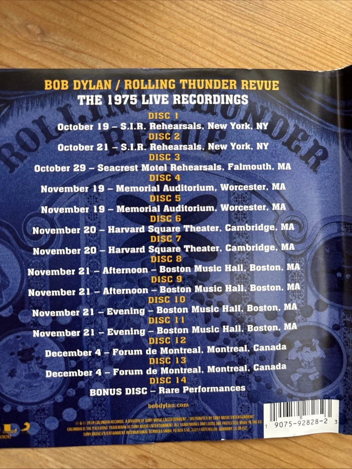 BOB DYLAN - THE ROLLING THUNDER REVUE: THE 1975 LIVE RECORDING,  14 CD NEU - Bild 3 von 4