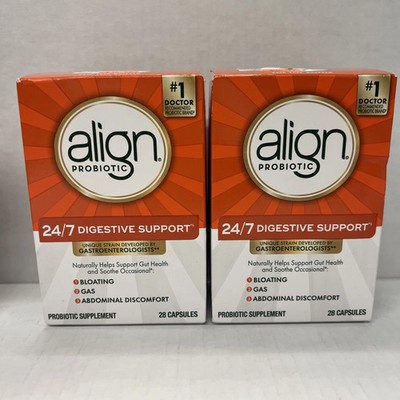 Align Probiotic Supplement - 28 Capsules LOT OF 2 EXP 10/28