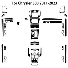 68pcs Suitable For Chrysler 300 Glosy Piano Black Full Interior Kit 2011-23
