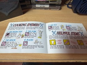 Panic Restaurant NES Nintendo Manual Authentic Missing Cover Page NTSC.