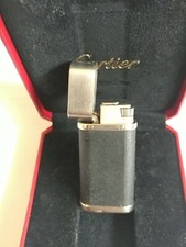 CARTIER Pasha de Cartier lighter - L. E. palladium/black grey matt ORIGINAL BOX