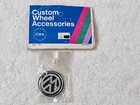 VW Logo Emblem Inserts (Set of 4) – 1.5" Adhesive Badges for Wheels or Caps NOS