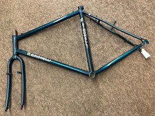 NEU MTB Stahl-Rahmen tig-welded S-Bend petrol 56cm 90-iger NOS RetroSammlerstück