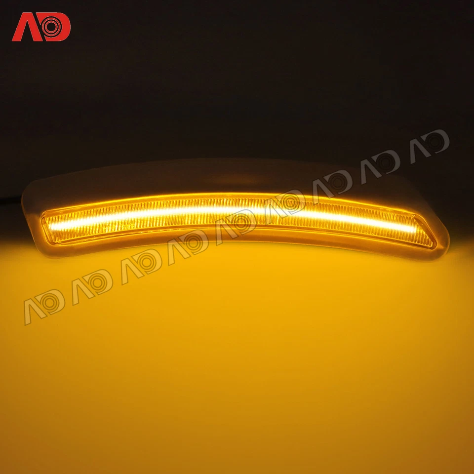 2x LED Side Marker Signal Lights Amber Clear For 2018-2022 Lexus LC500 LC500H - Image 2 of 4