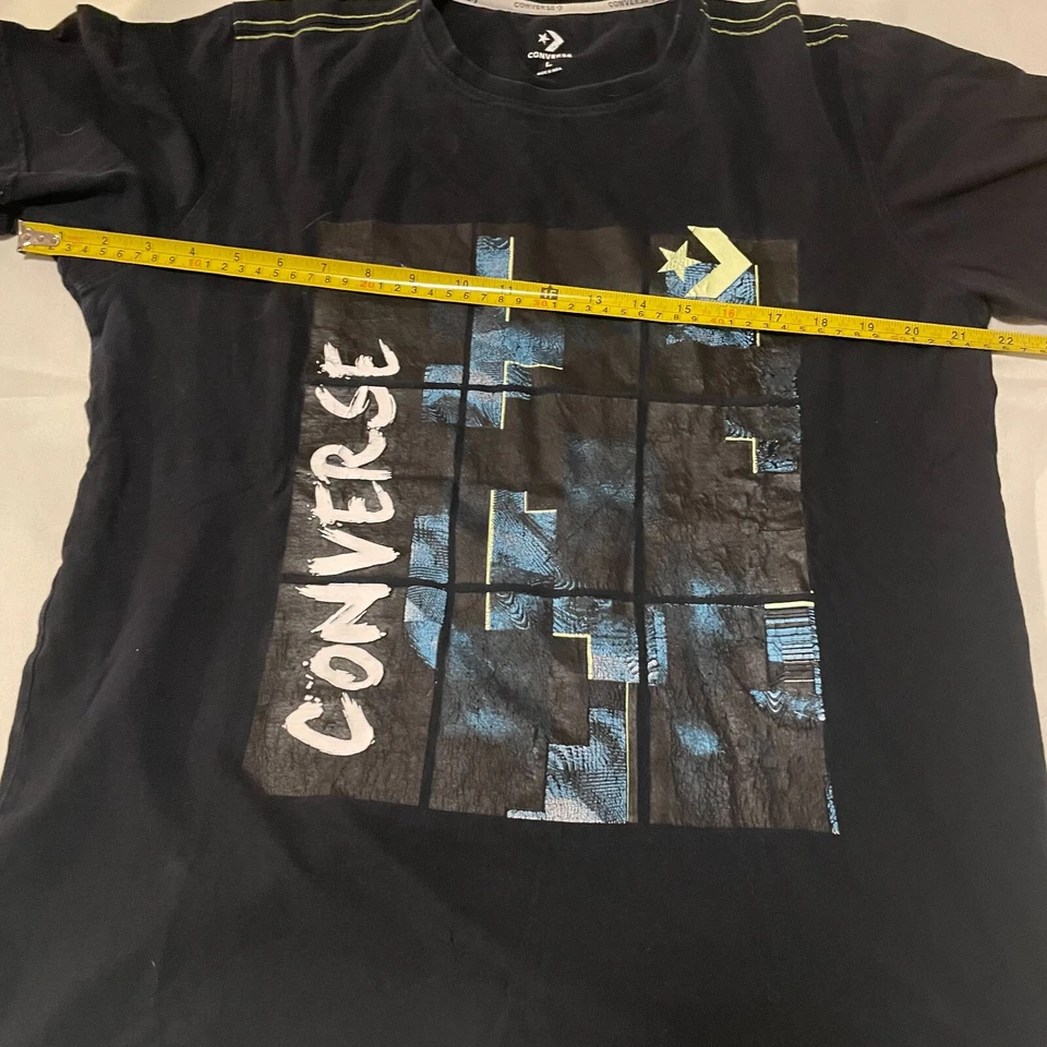 Converse Shirt L Black Short Sleeve Skateboard Outdoors Tee - Image 4 of 4