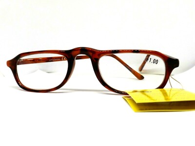 10 Reading Glasses for Men Women Brown Plastic Top