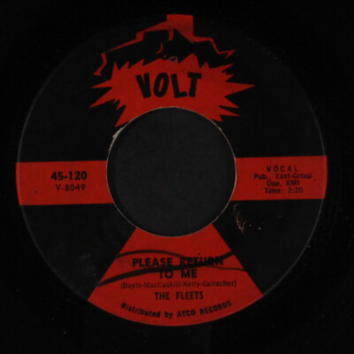 FLEETS: please return to me / go away Volt 7'' Single 45 RPM