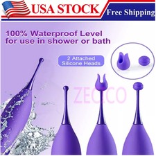 Silicona-Multi-Velocidad-Lamer-Vibrador-Mujer-Masajeador-Impermeable-USB Recargable