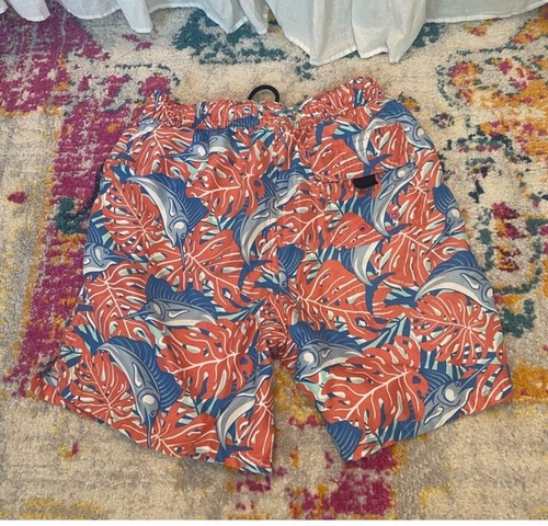 Vineyard Vines Boys Chappy Swim Trunks Marlin Size S EUC - Picture 7 of 9