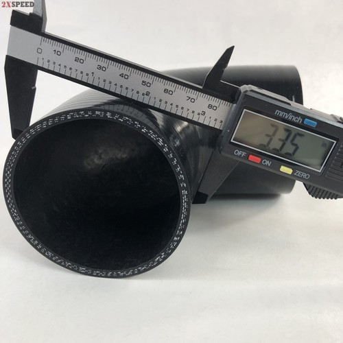 3" inch I.D. 90°Degree Hose Turbo Silicone Elbow Coupler Pipe Black - Picture 2 of 5