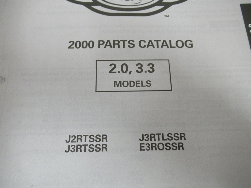 PM184 2000 Evinrude Outboards 2.0 3.3 Models Final Edition Parts