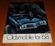 Original 1968 Oldsmobile Full Line Deluxe Sales Brochure Catalog Toronado 98 442