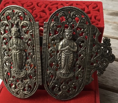 PHÄNOMENALE antike Silber-Gürtel-Schnalle 11,7x7,2cmSuperselten!❤️❤️❤️ - Bild 3 von 7