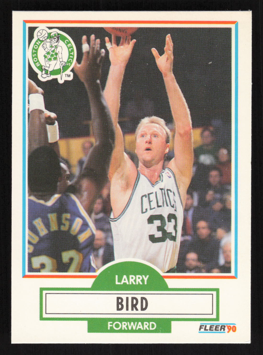 1990-91 Fleer #8 Larry Bird Card TCCCX