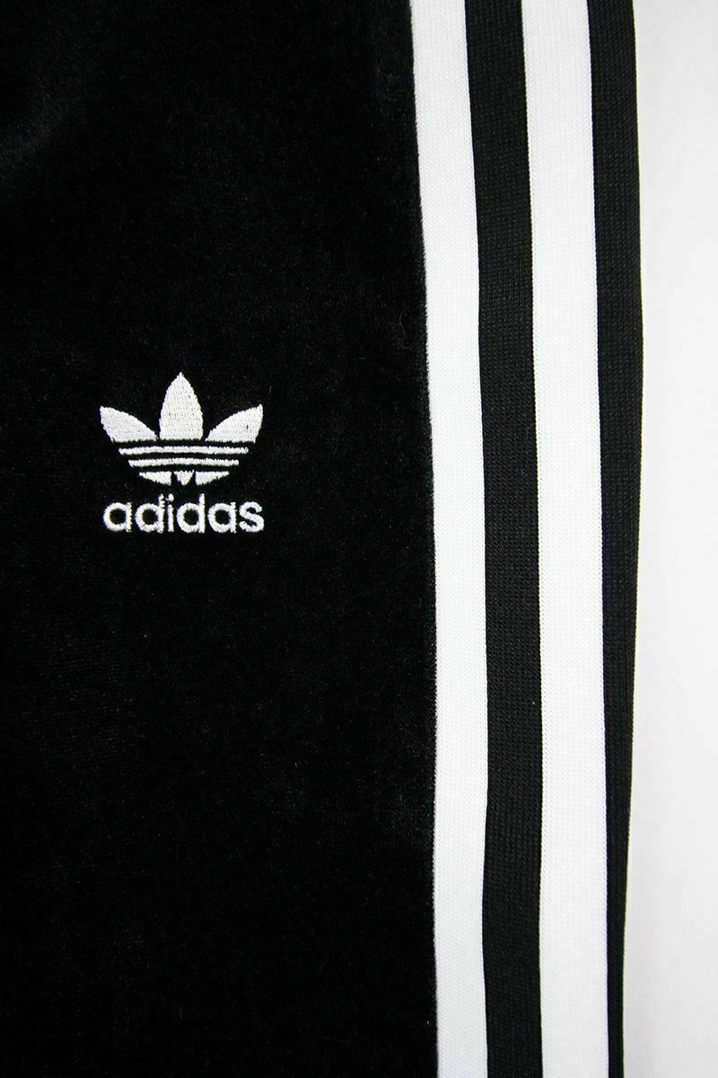 Womens adidas Sz M Black Velour 