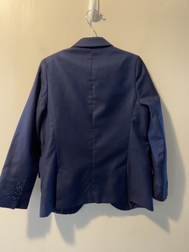 Zara Kids Boys 7 Blue Pin Stripe Suit Jacket - Picture 4 of 4