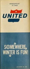 United Airlines - Minneapolis / St. Paul Timetable - eff. 29 Oct 1961