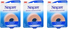 Nexcare Hospital Grade Waterproof First Aid Tape 1 in x 180 in 1ct 3 Pack 