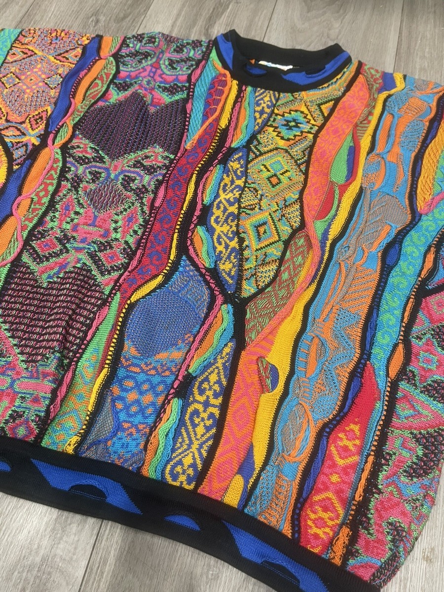 VTG COOGI Australia Multicolor 3D Textured Chunky Knit 90s VTG COOGI Australia Multicolor 3D Textured Chunky Knit 90s