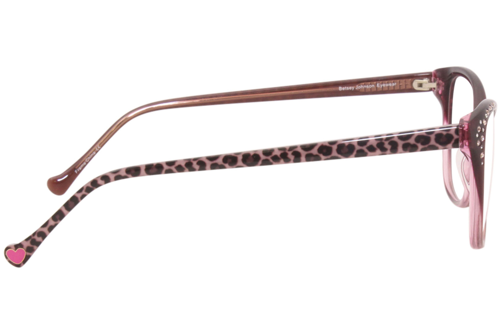 Betsey Johnson Trillionaire Ros Eyeglasses Women's Rose Optical Frame