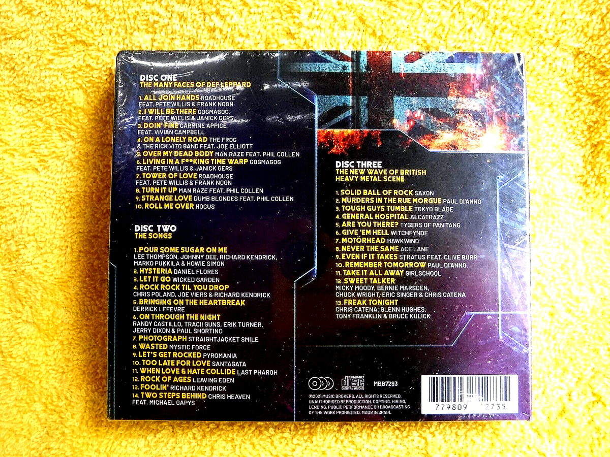 NEW/SEALED 3 CD SET! THE MANY FACES OF DEF LEPPARD! COMPILATION OF