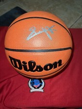 Killian Hayes Signed Official Wilson Basketball Detroit Pistons Star Beckett
