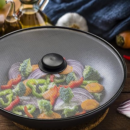 3Pcs Kitchen Splatter Screens Grease Splatter Screen Mesh Oil Proof Pot Lid E6Q5 - Picture 3 of 8