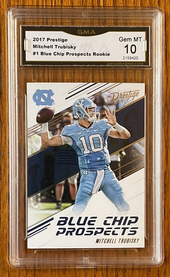 2017 Prestige Mitch Trubisky Blue Chip Prospects BEARS Buffalo Bills Steelers