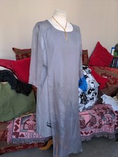 AO RUN Pretty Lightweight Grey Chiffon Dress  Size 5XL BNWOT RRP £34