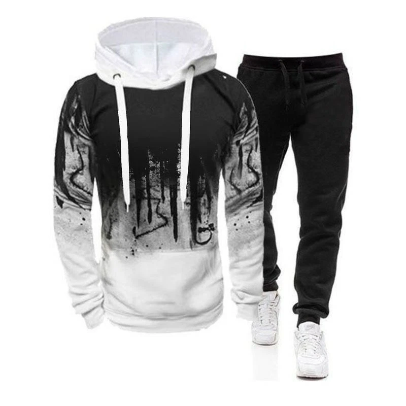 Conjunto De Sudadera Con Capucha Y Pantalones Para Hombre Ch ndal