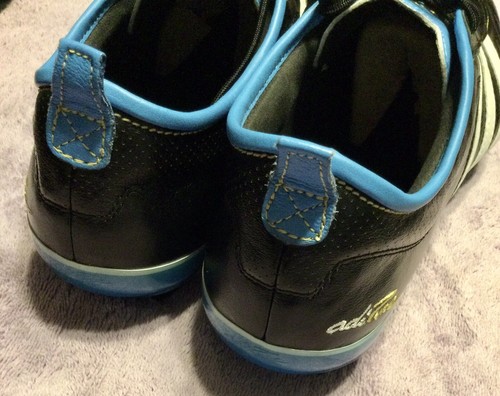 ADIDAS ADIPURE IV TRX FG G40532 SZ12.5US K LEATHER SOLD OUT EVERYWHERE BLUE/BLK - Picture 4 of 5